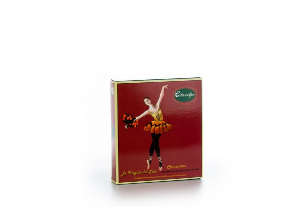 Virgole del sole clementine candite al cioccolato