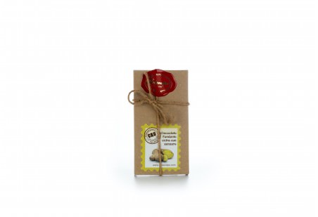 Tavoletta di cioccolato fondente extra con zenzero